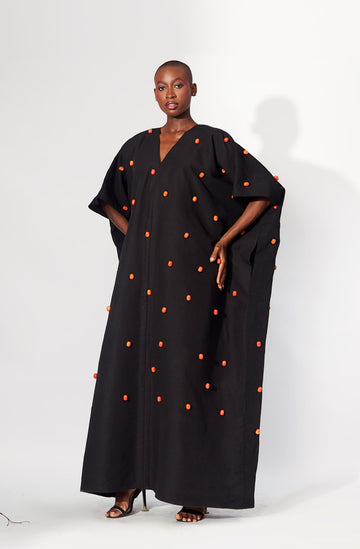 Hertunba Emotan Coral Kaftan